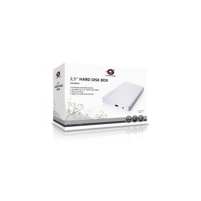 Cx p/disco duro 2,5" p/discos sata UBS 2,0 CH2MUW - Conceptronic