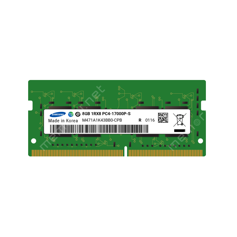 Samsung 1x 8GB DDR4-2133 SODIMM PC4-17000P-S Single Rank x8 Module