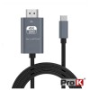 Cabo HDMI Macho P/ USB-C 3.1 Macho 1.8m 4K/60Hz PROK