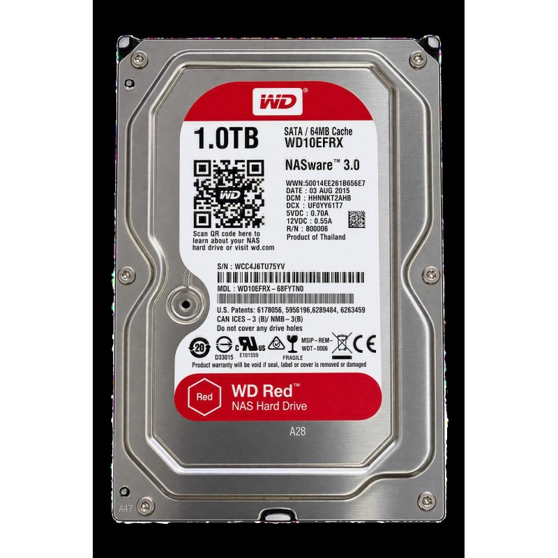 Western Digital WD10EFRX-68FYTN0 - 1TB 5.4K RPM SATA 3.5" HDD